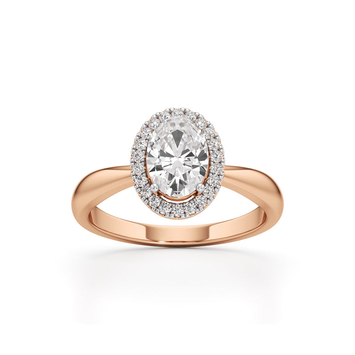 Aurielle Oval Halo Ring
