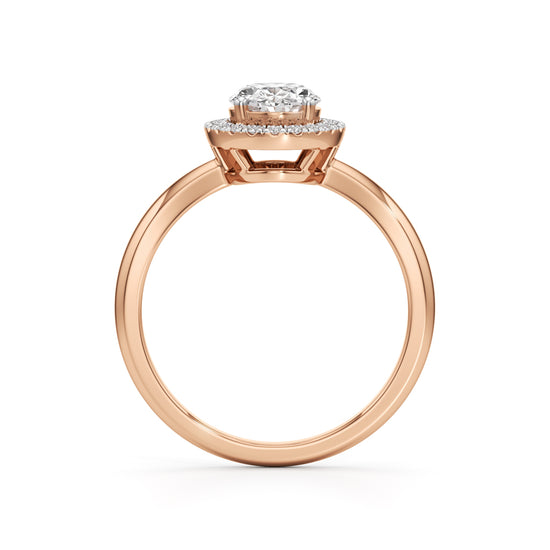 Aurielle Oval Halo Ring