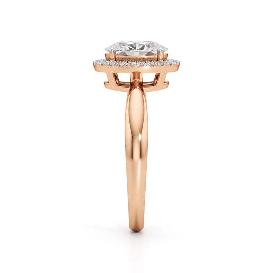 Aurielle Oval Halo Ring