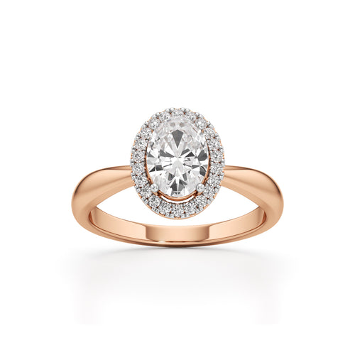 Aurielle Oval Halo Ring