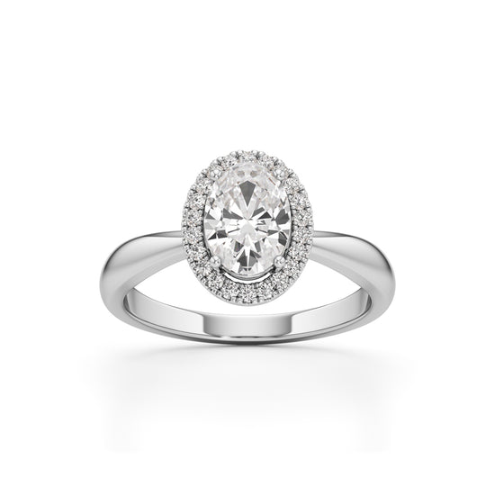 Aurielle Oval Halo Ring