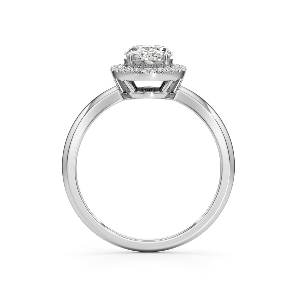 Aurielle Oval Halo Ring
