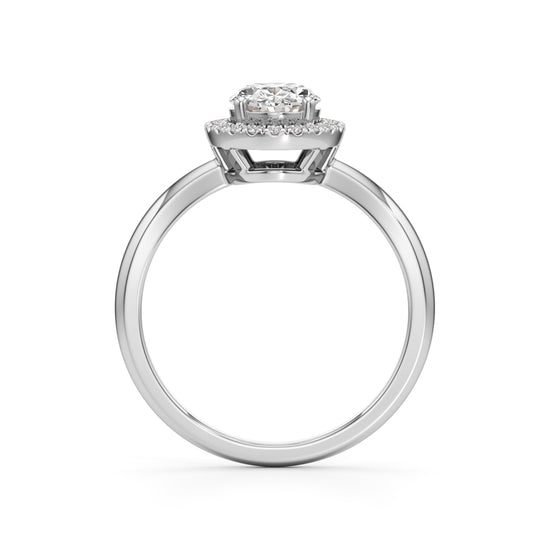 Aurielle Oval Halo Ring