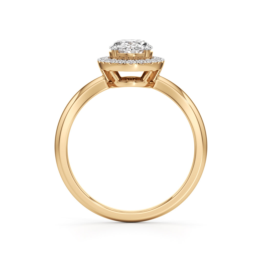 Aurielle Oval Halo Ring