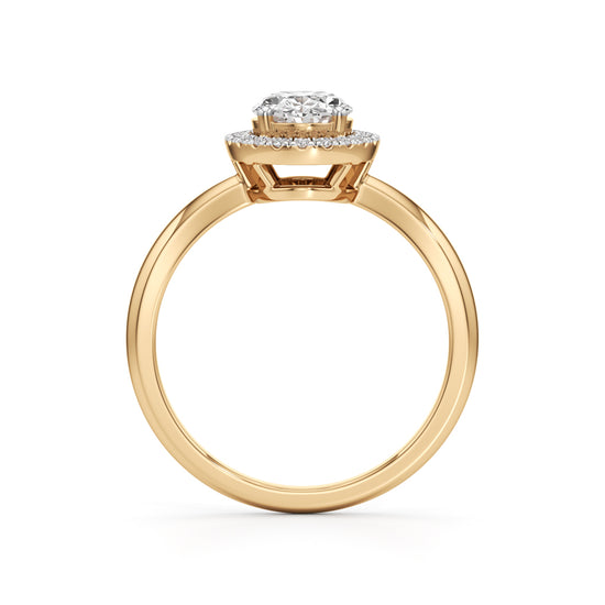 Aurielle Oval Halo Ring
