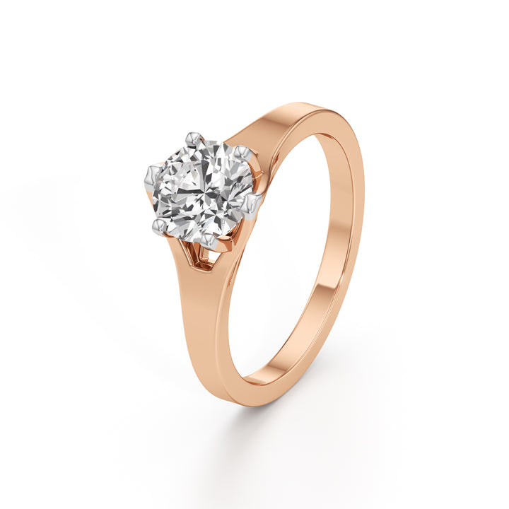 Celestia Solitaire Grace Ring
