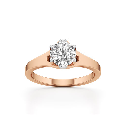 Celestia Solitaire Grace Ring