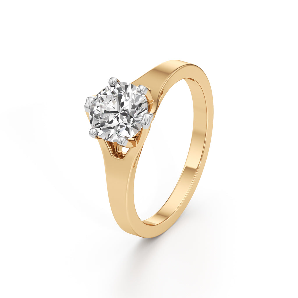 Celestia Solitaire Grace Ring