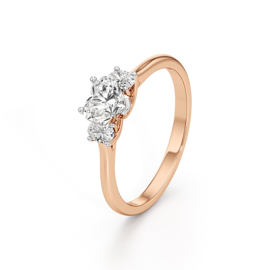 Elysia Heart Trilogy Ring