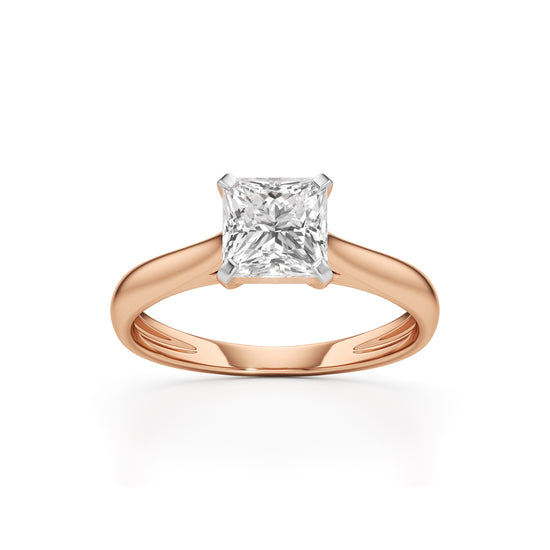Royal Radiance Princess-Cut Solitaire Ring