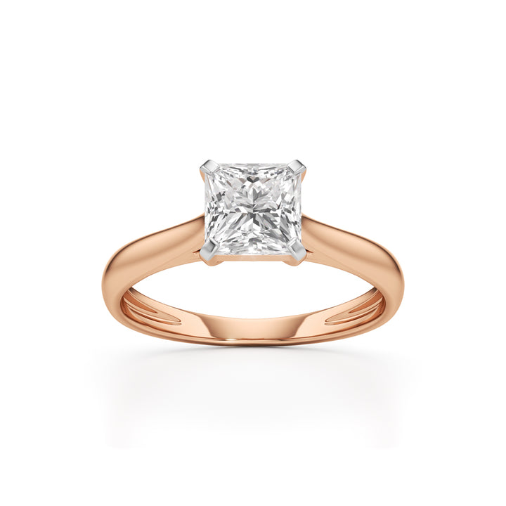 Royal Radiance Princess-Cut Solitaire Ring