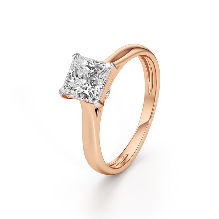 Royal Radiance Princess-Cut Solitaire Ring
