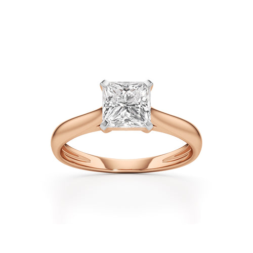 Royal Radiance PrincessCut Solitaire Ring