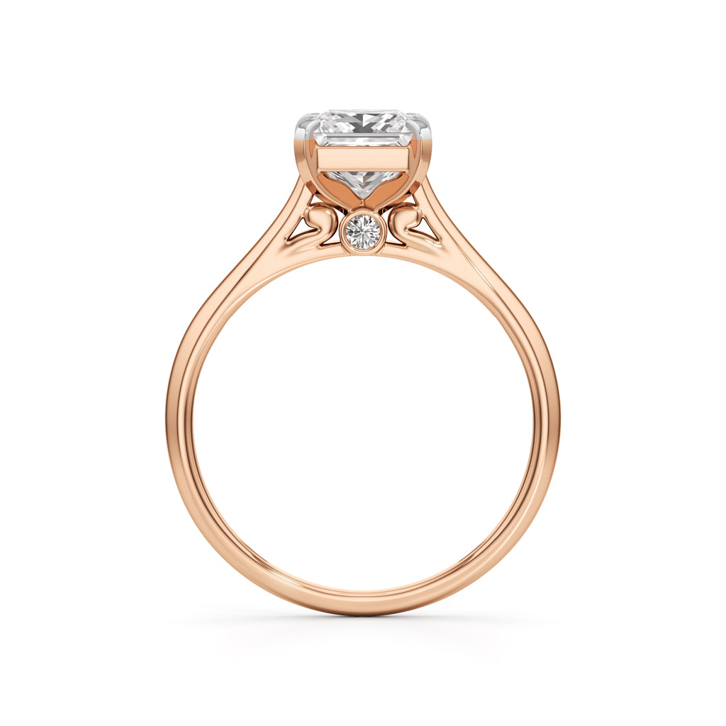 Royal Radiance PrincessCut Solitaire Ring