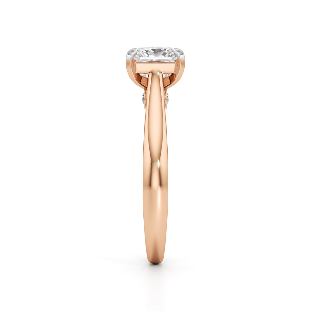 Royal Radiance PrincessCut Solitaire Ring