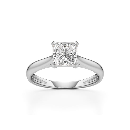 Royal Radiance Princess-Cut Solitaire Ring