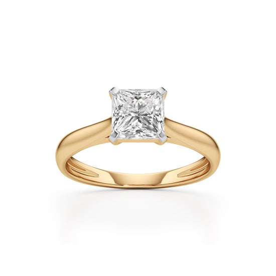 Royal Radiance Princess-Cut Solitaire Ring