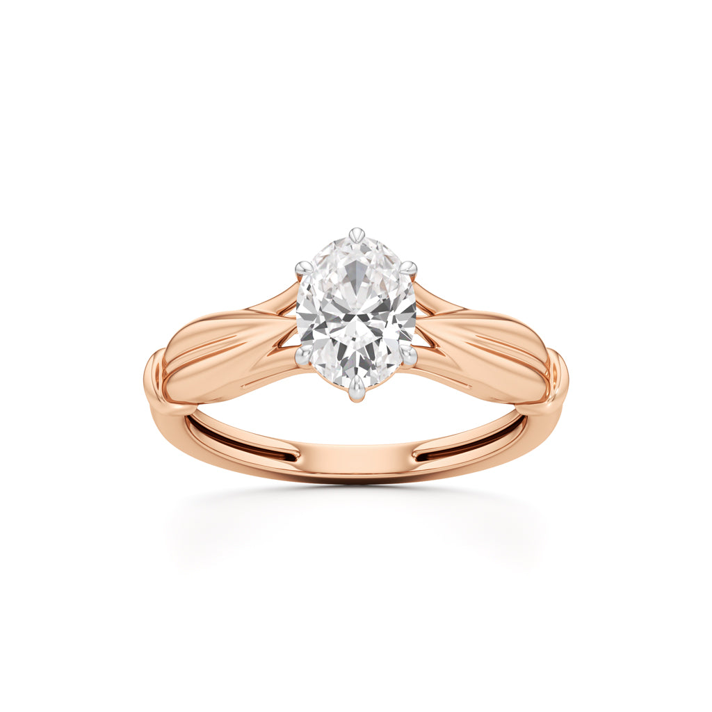 Aurora Bloom Solitaire Ring