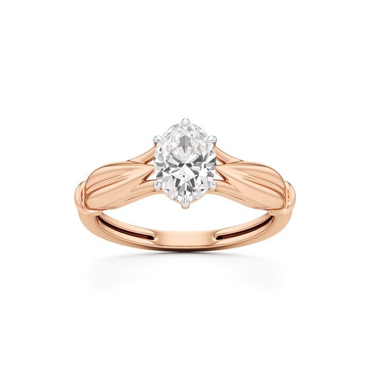Aurora Bloom Solitaire Ring