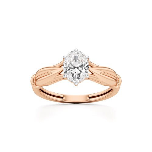 Aurora Bloom Solitaire Ring