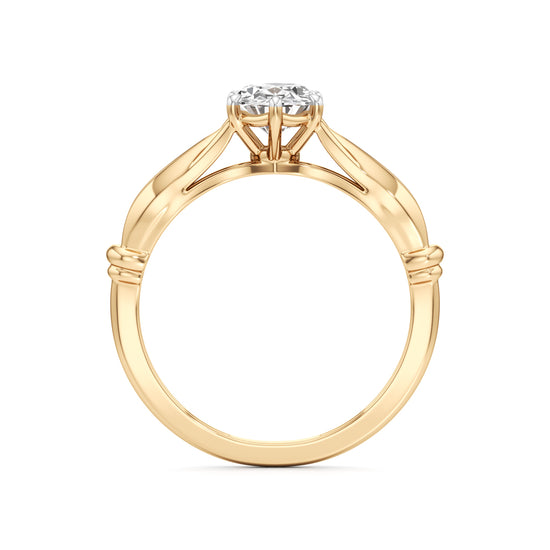 Aurora Bloom Solitaire Ring