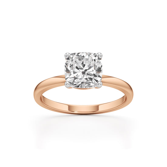 Eterna Cushion Solitaire Ring