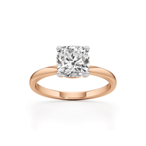 Eterna Cushion Solitaire Ring