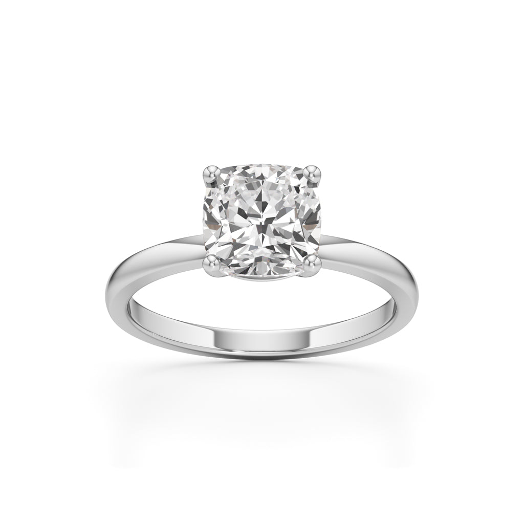 Eterna Cushion Solitaire Ring