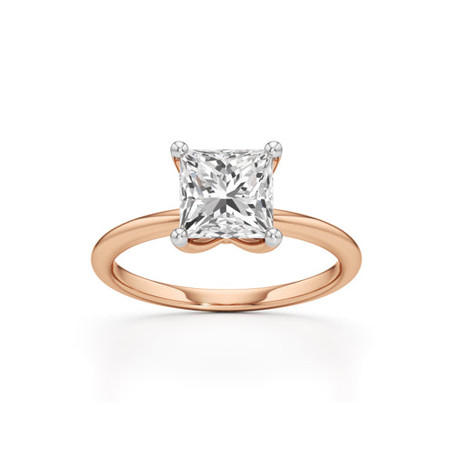 Regalia Radiant  Princess Cut Solitaire Ring