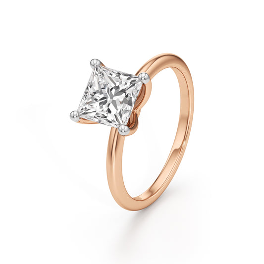 Regalia Radiant  Princess Cut Solitaire Ring