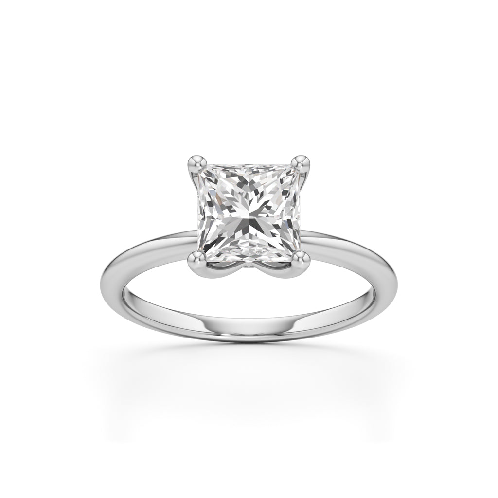 Regalia Radiant  Princess Cut Solitaire Ring