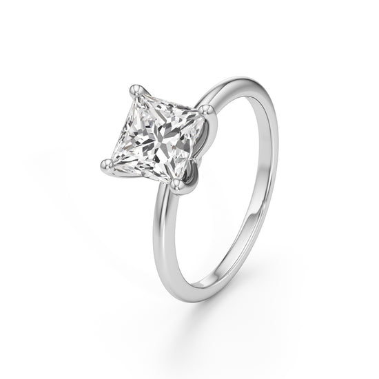 Regalia Radiant  Princess Cut Solitaire Ring