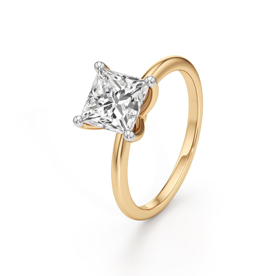 Regalia Radiant  Princess Cut Solitaire Ring