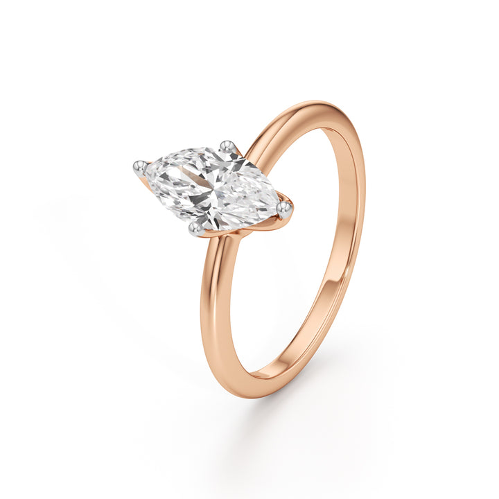 Grace Marquise Solitaire Ring