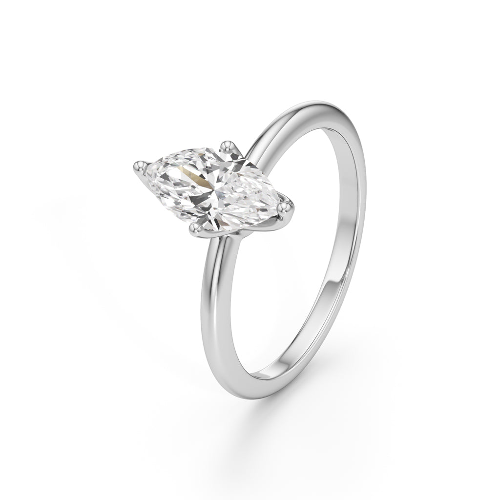 Grace Marquise Solitaire Ring