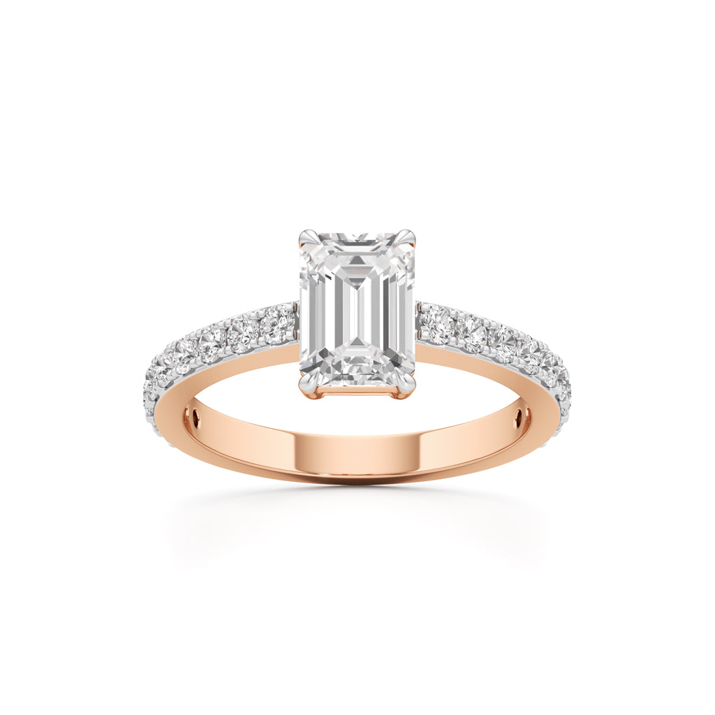 Luxe Lineage EmeraldCut Diamond Ring