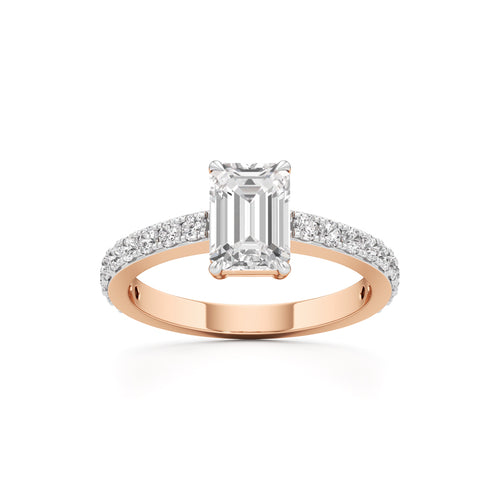 Luxe Lineage EmeraldCut Diamond Ring