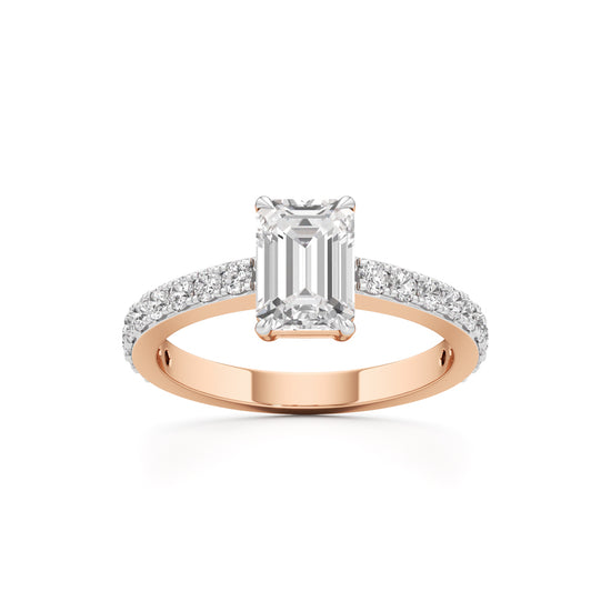 Luxe Lineage EmeraldCut Diamond Ring