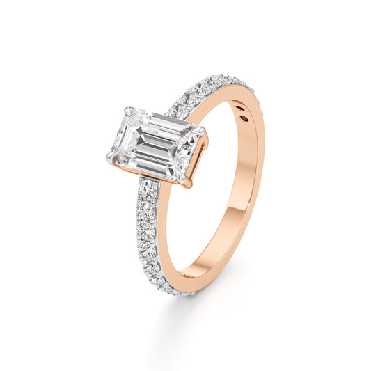 Luxe Lineage EmeraldCut Diamond Ring