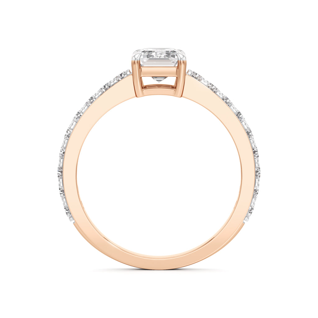 Luxe Lineage EmeraldCut Diamond Ring
