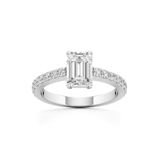 Luxe Lineage EmeraldCut Diamond Ring