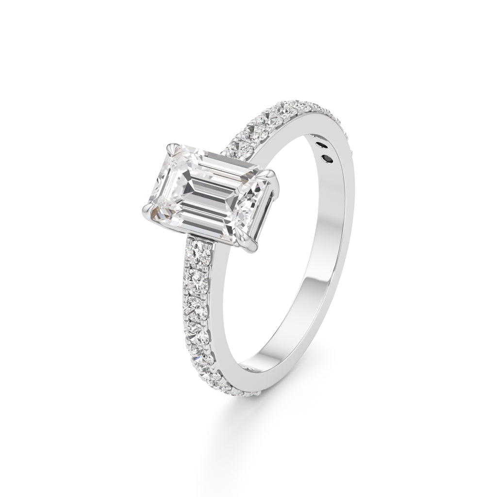 Luxe Lineage EmeraldCut Diamond Ring