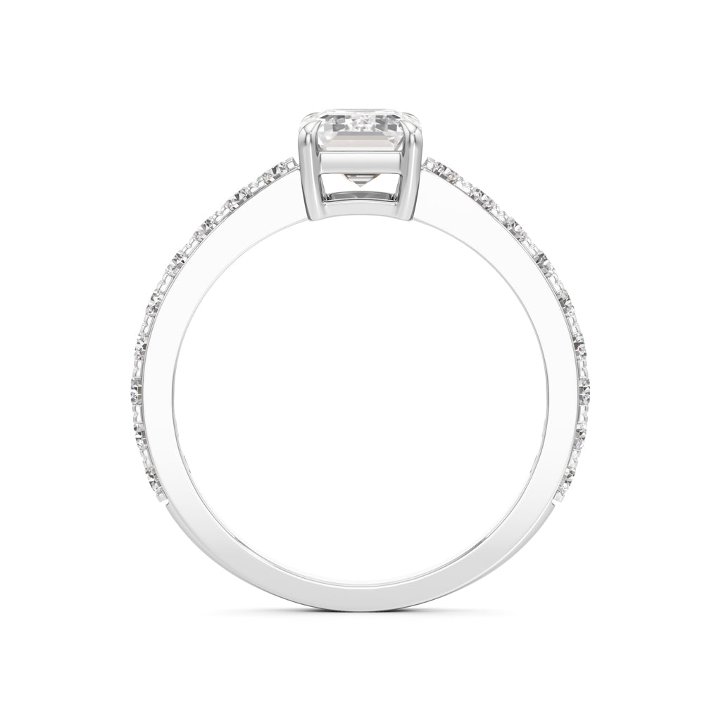 Luxe Lineage EmeraldCut Diamond Ring