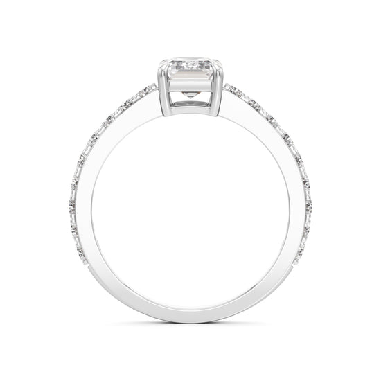 Luxe Lineage EmeraldCut Diamond Ring
