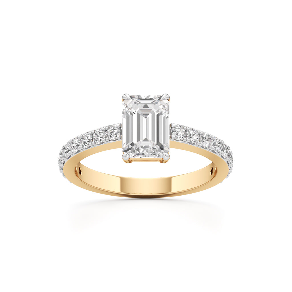 Luxe Lineage EmeraldCut Diamond Ring