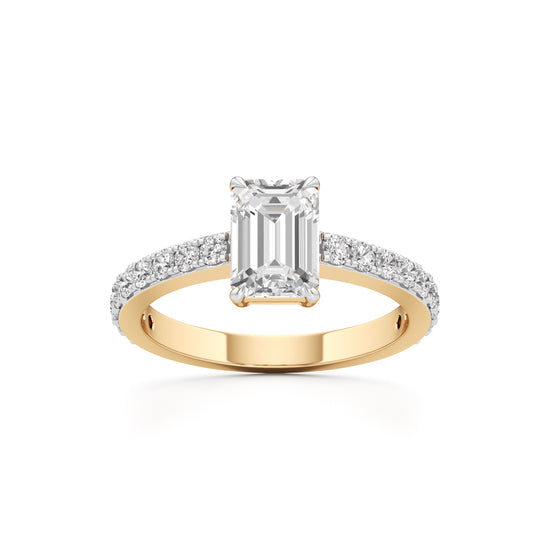 Luxe Lineage EmeraldCut Diamond Ring