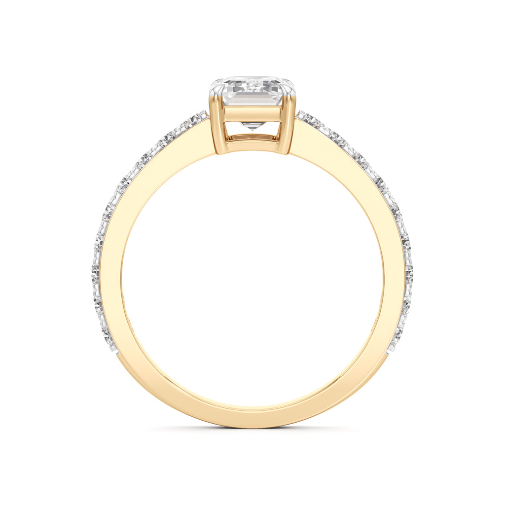 Luxe Lineage EmeraldCut Diamond Ring