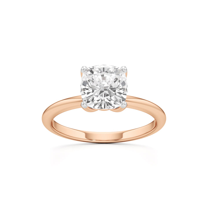 Eternal Spark Cushion-Cut Solitaire Ring