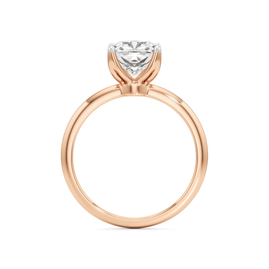 Eternal Spark Cushion-Cut Solitaire Ring