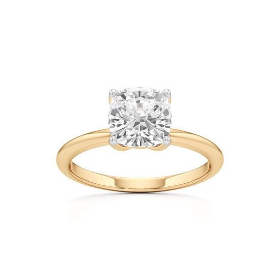 Eternal Spark Cushion-Cut Solitaire Ring